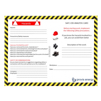 Safety Card front
